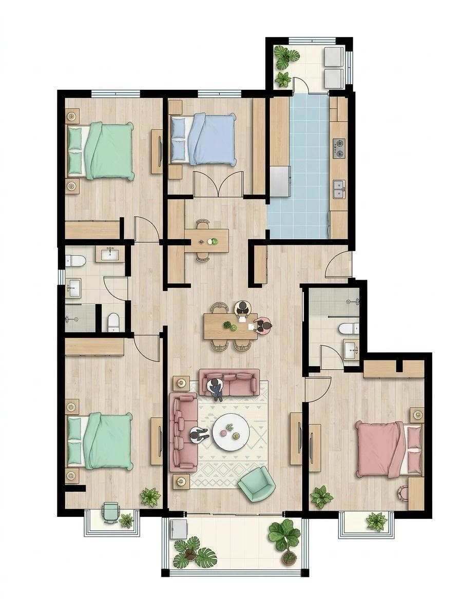 天通苑175平四居，低于均价7.4%