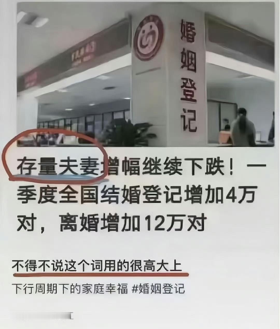 学到一个新词：存量夫妻！婚姻关系物化已经得到了生动提现！