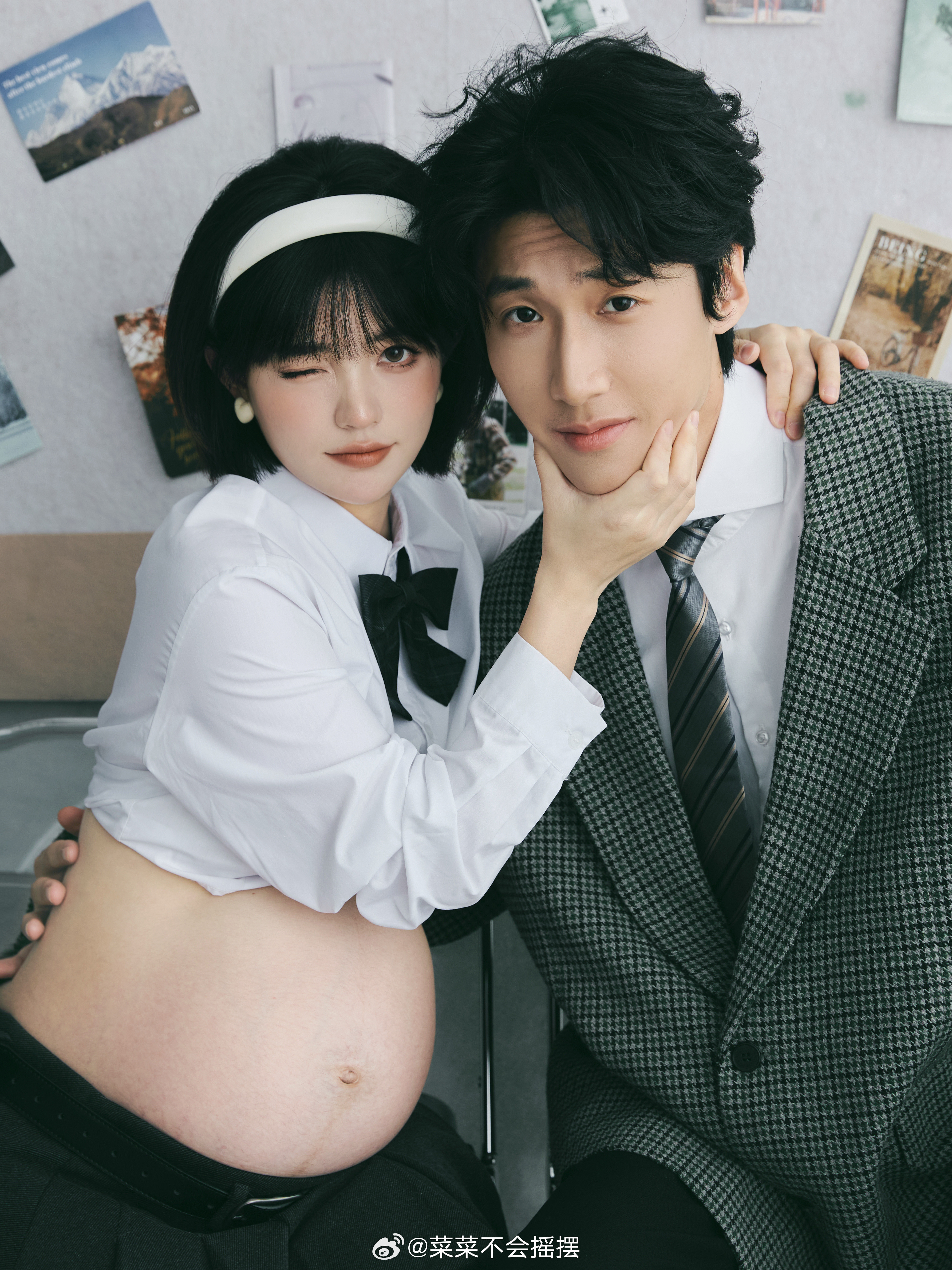 要拍就拍点不一样的孕妇写真拍照韩杂写真情侣写真​​​