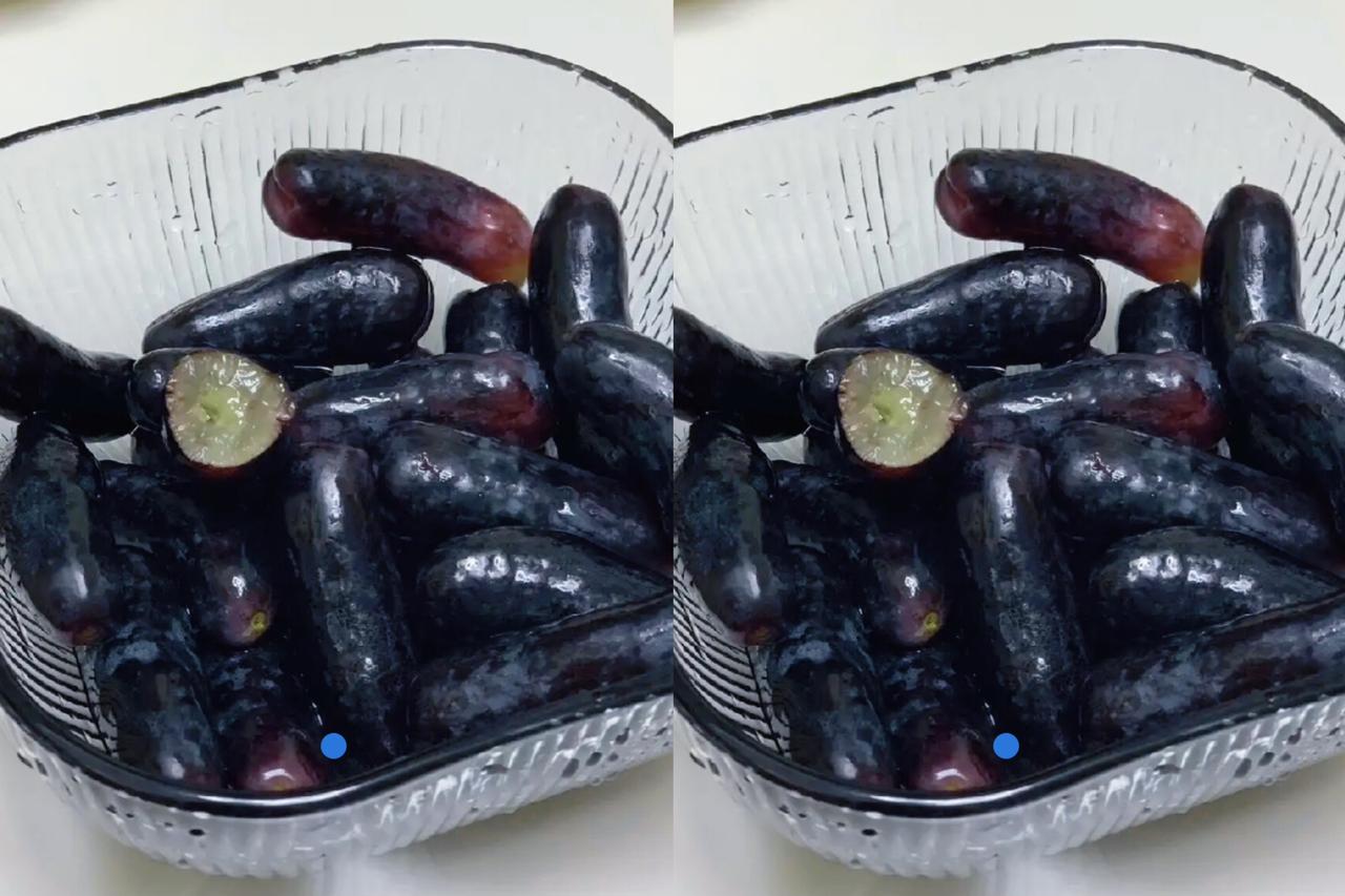 今早一进厨房，看见婆婆又拎着串黑长葡萄放桌上，我这嘴角瞬间就垮了——这话我
