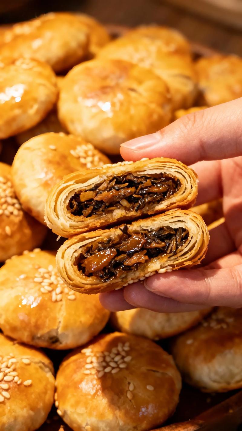 安徽美食，美味黄山烧饼值得吃！