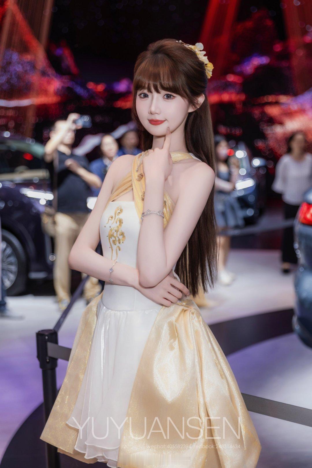 广州约拍宅男女神粤港澳大湾区深圳车展模特：美女如云车