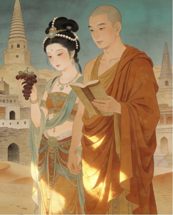 384年，前秦大将吕光攻破龟兹，俘获高僧鸠摩罗什。见罗什年轻，吕光恶趣味发作，强