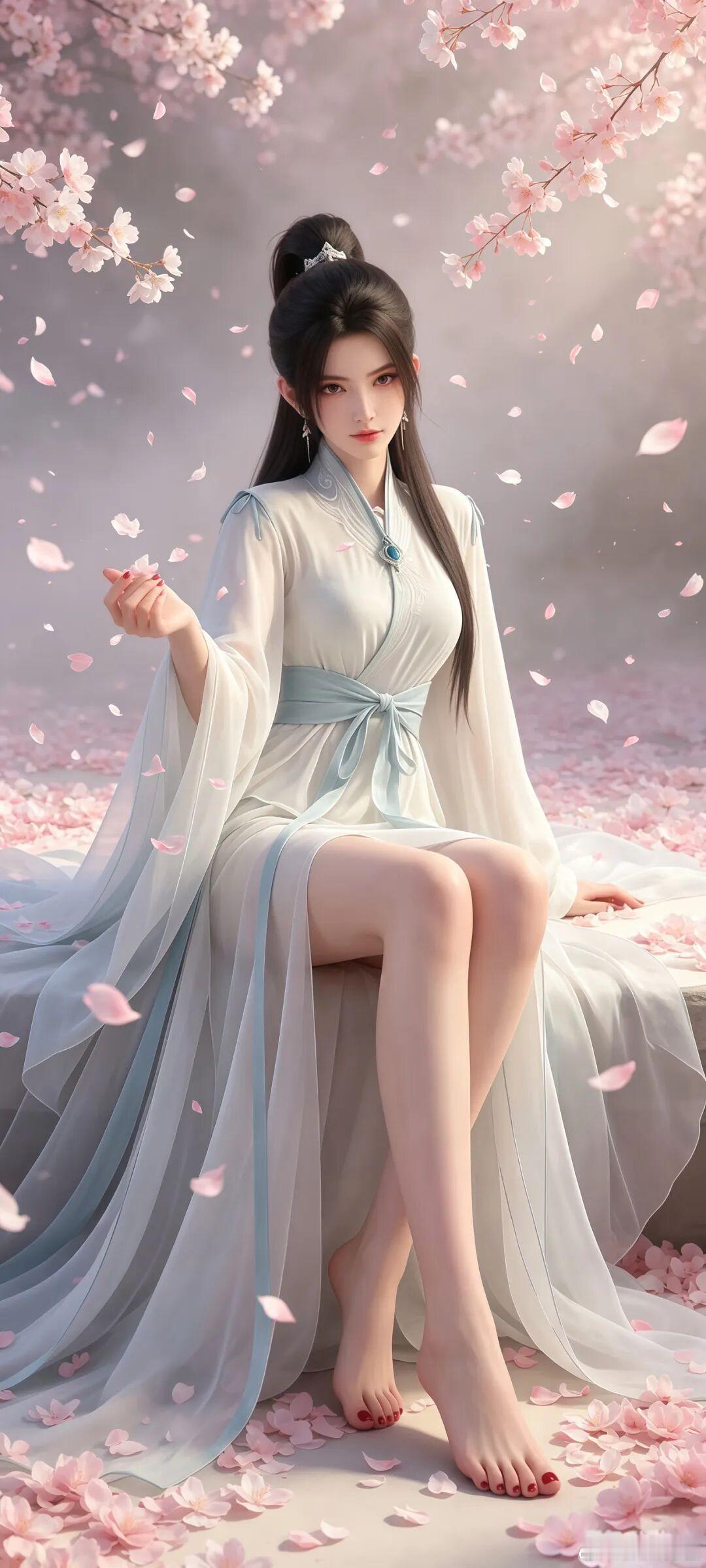 《剑来》宁姚3D壁纸鉴赏：墨韵江湖中的清冷剑仙，一眼沦陷的国漫女神次元新星计划国
