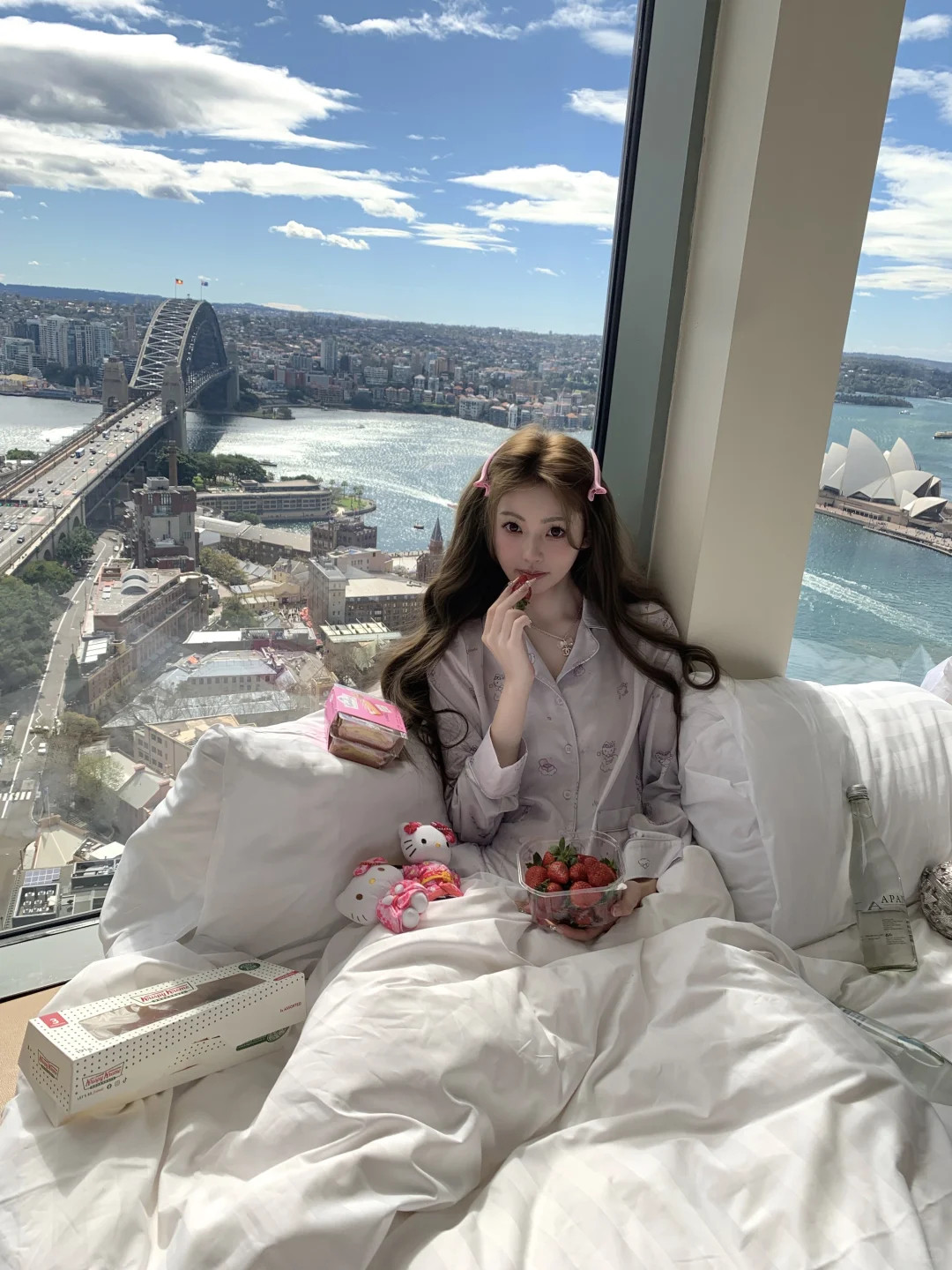 王思聪现女友懒懒，晒出在悉尼的度假照​​​