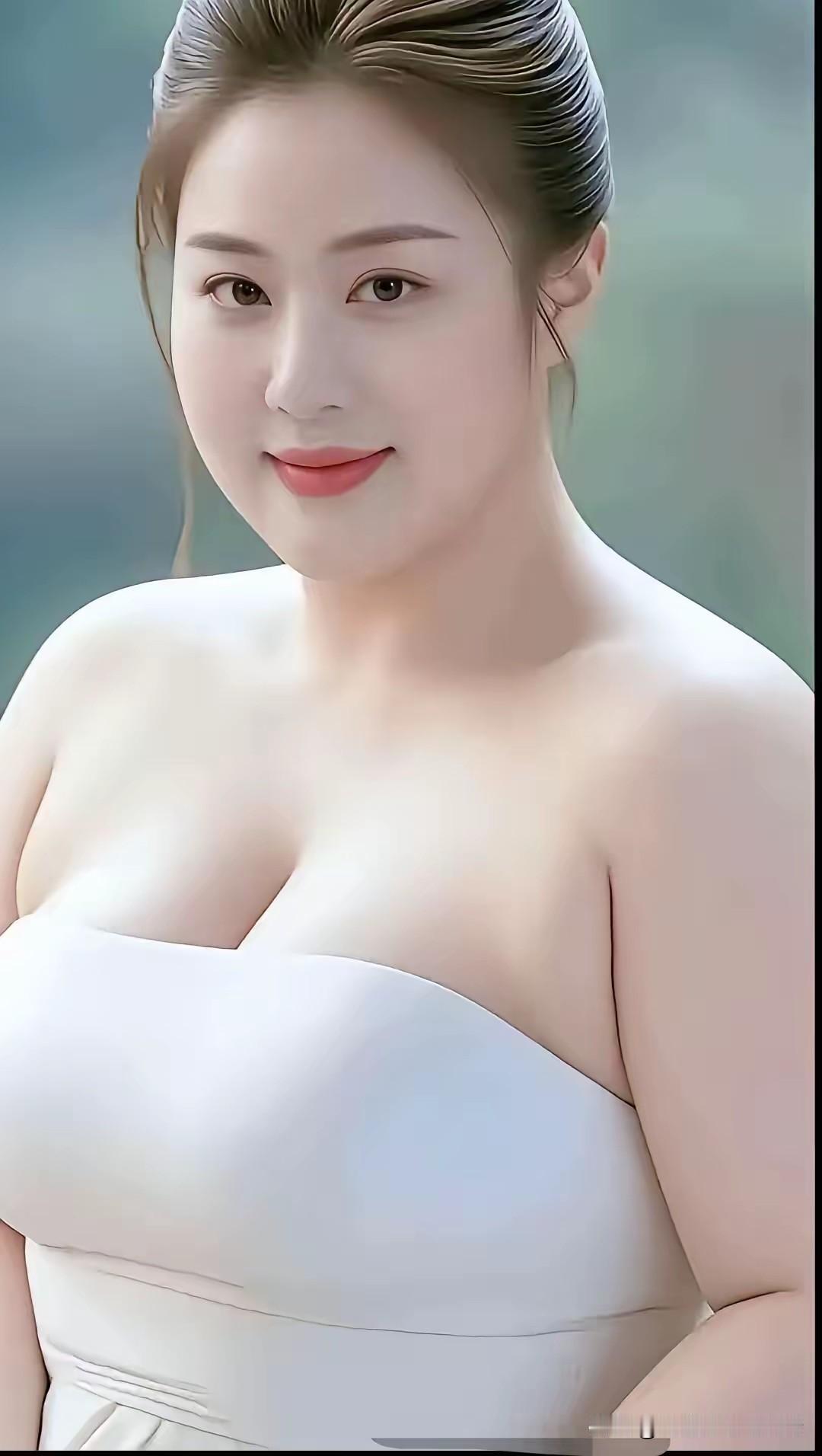 此女白白肉多多，男人见了都着魔。都说性感福运裹，娶回家里财气挪。美丽大方