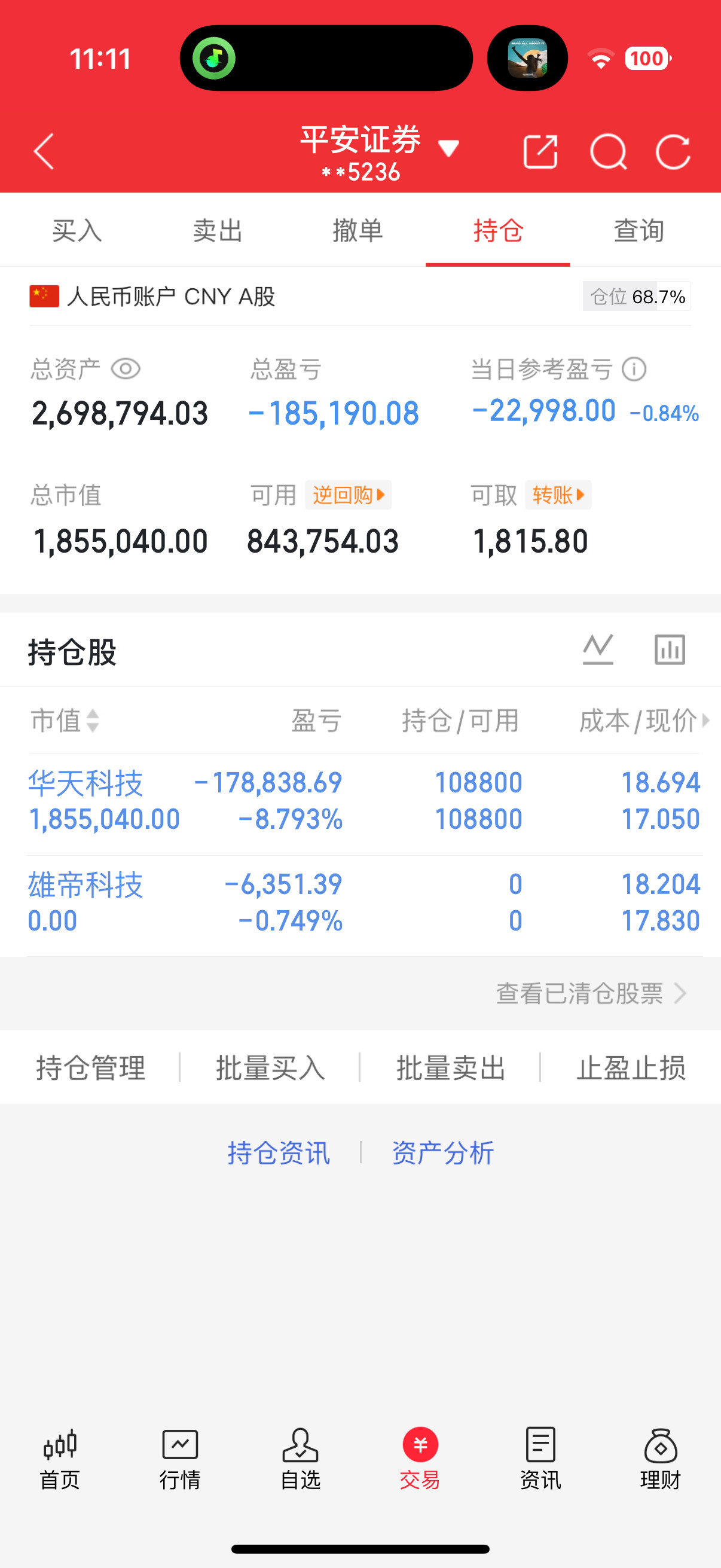 唉，早上没空没及时走，只能割肉了，老才选票是没有问题的，只是贪心了，从下周开始要
