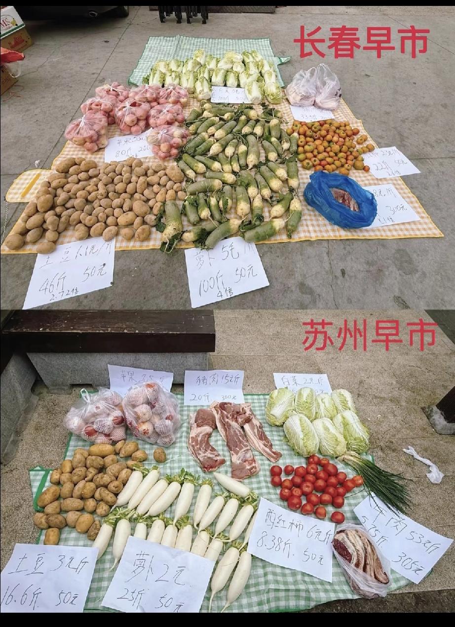破大防了！一张图看懂南北生活成本差距💔