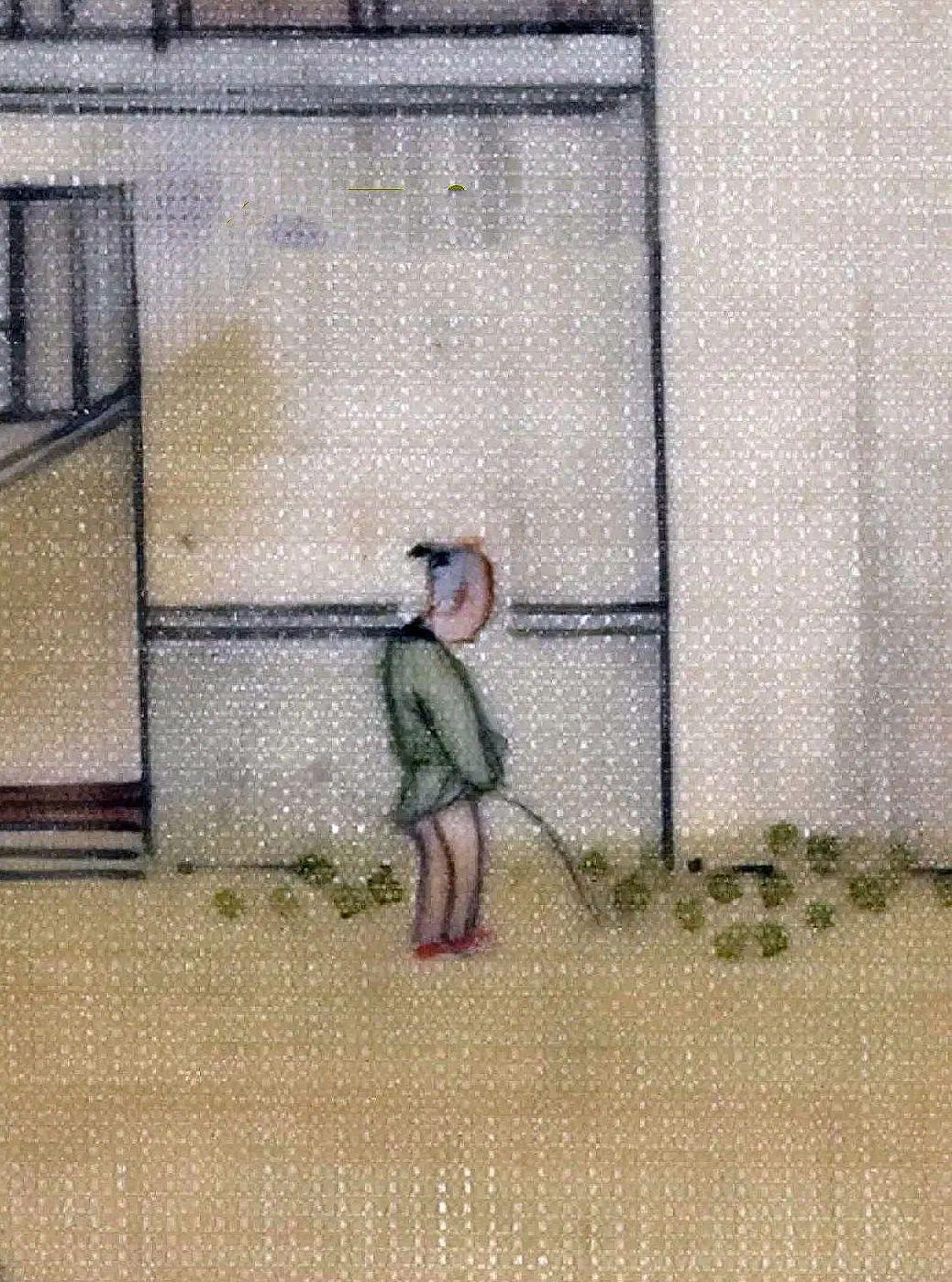  一幅古画，一泡尿，沈源版清明上河图道尽人间烟火气唐宋诗意国画水墨画插画水