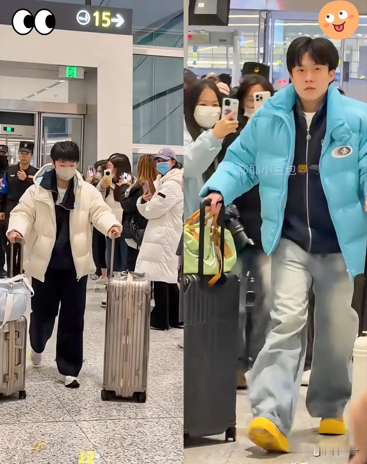 国乒混双组机场穿搭太好嗑！同款阔腿裤暗藏默契谁知道呀孙颖莎王