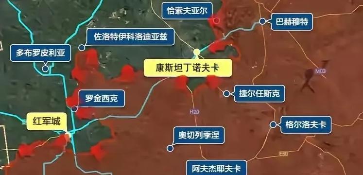 俄军的南部集团军陆续向红军城和康斯坦丁诺夫卡逼近，势必要在冬季来临之前拿下这两个