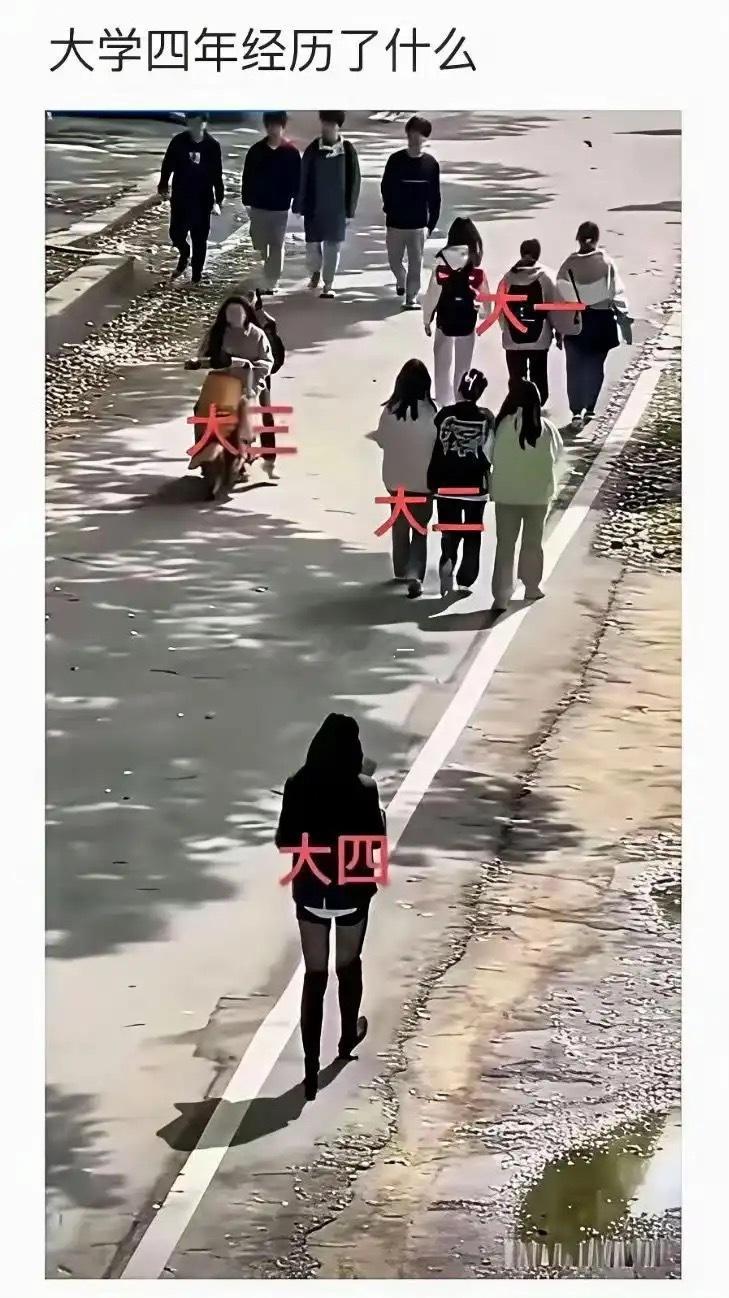 女生的大学四年，是这样的吗？​​​