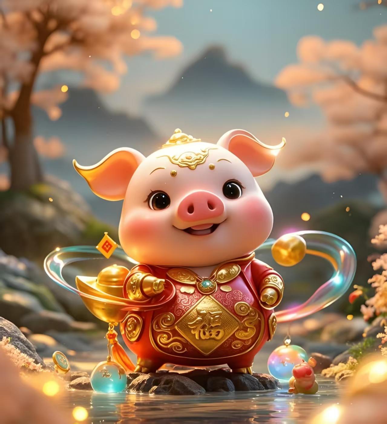 生肖猪🐷迎福今晚是属猪人享福安泰的一夜，丢掉往昔懒散拖沓与小烦恼，过往