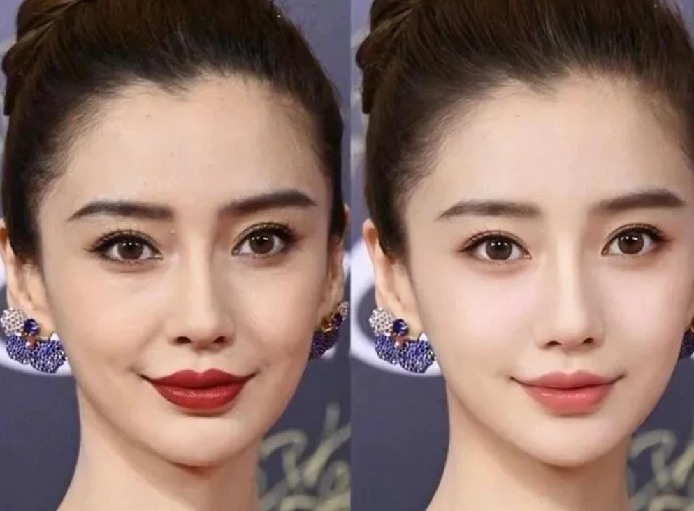 杨颖淡妆浓妆都挺绝的，就是味道不一样！淡妆的时候，看着特清爽，跟刚出水似的