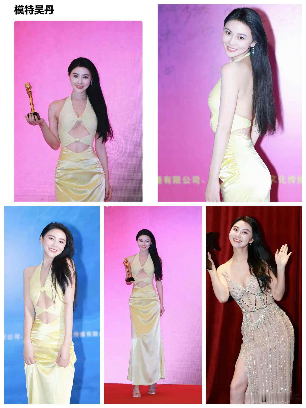 模特吴丹人长的不错，可惜太完美了。