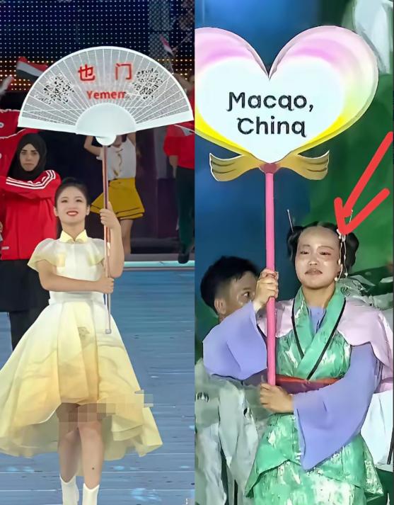 评论区炸了！同样是亚运会举牌的小姐姐，举牌小姐姐刚一露脸，网友就不淡定了：杭州亚