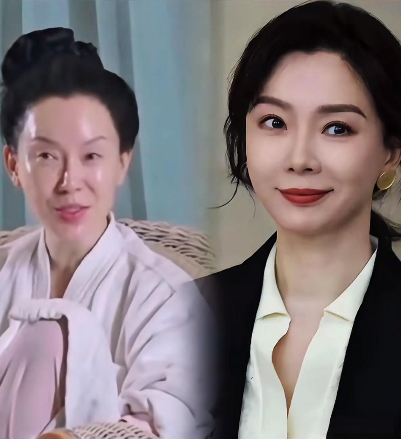 现在我算是理解了美靠靓妆的含义了，不化妆不美颜的陈数她的颜值还真是一般，都没有菜