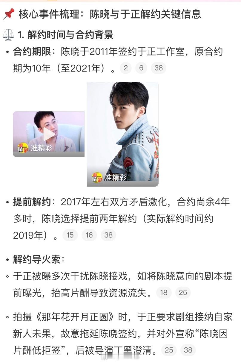 陈晓成功解约原因因为赔钱了，三部剧的片酬估计也快过亿了，以前片酬高​​​