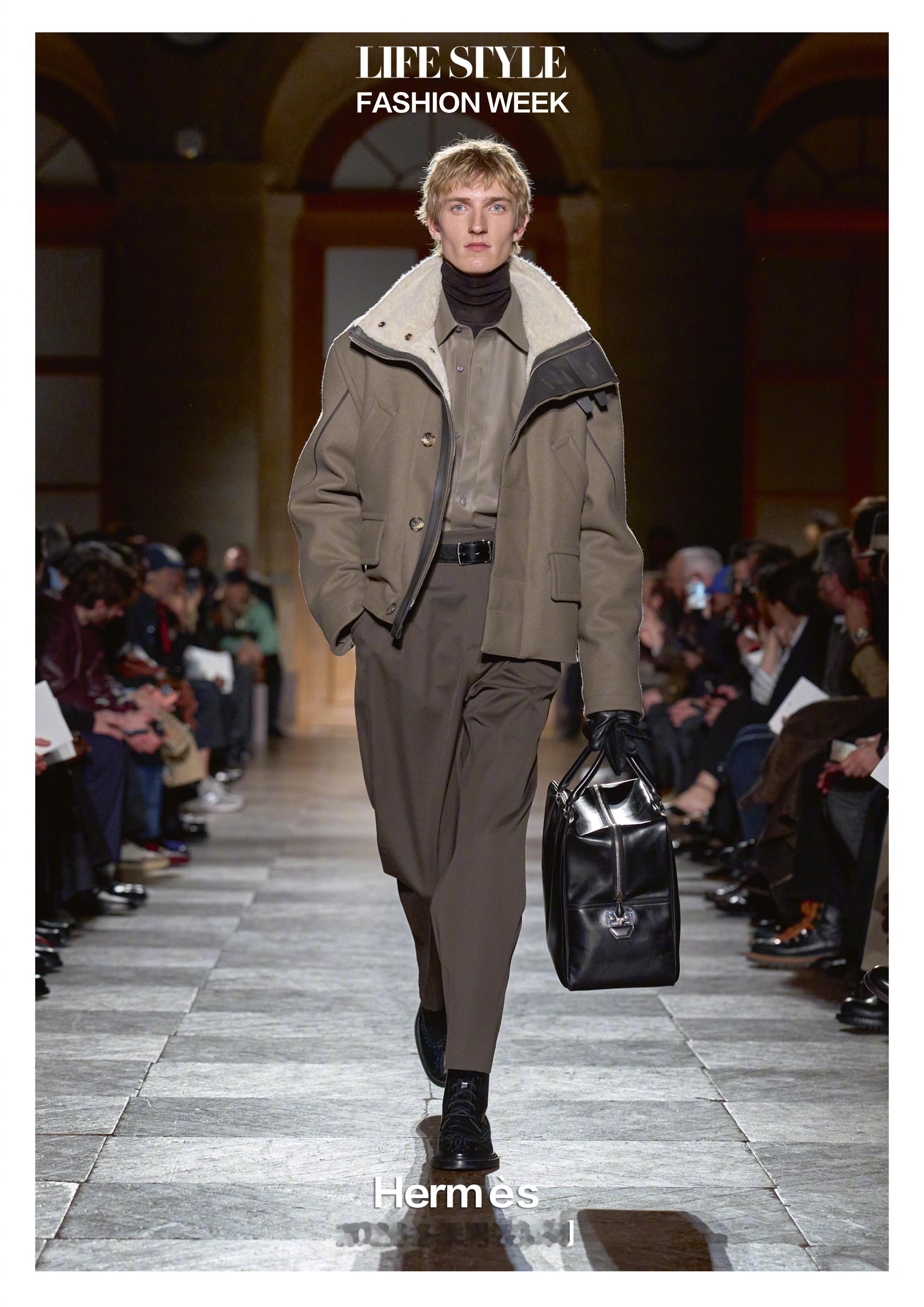 爱马仕正式发布2026冬季男装系列。系列以“流动人生中的恒久陪伴”为理念，融合传