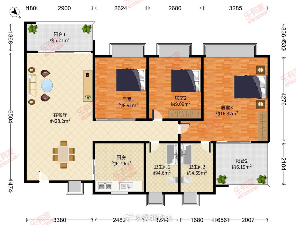 南山华润城最近几天的成交：润府二期150平，40多楼，西南，1650万成交，单价