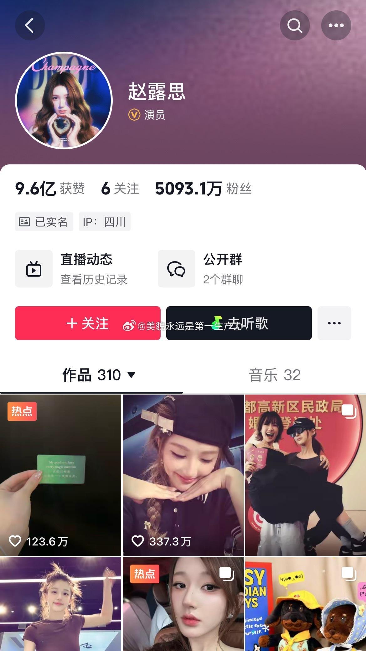 赵露思王鹤棣抖音极致反差