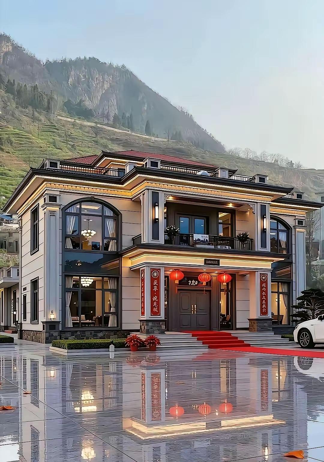 在农村建一栋这样子的房子预算80W够不？