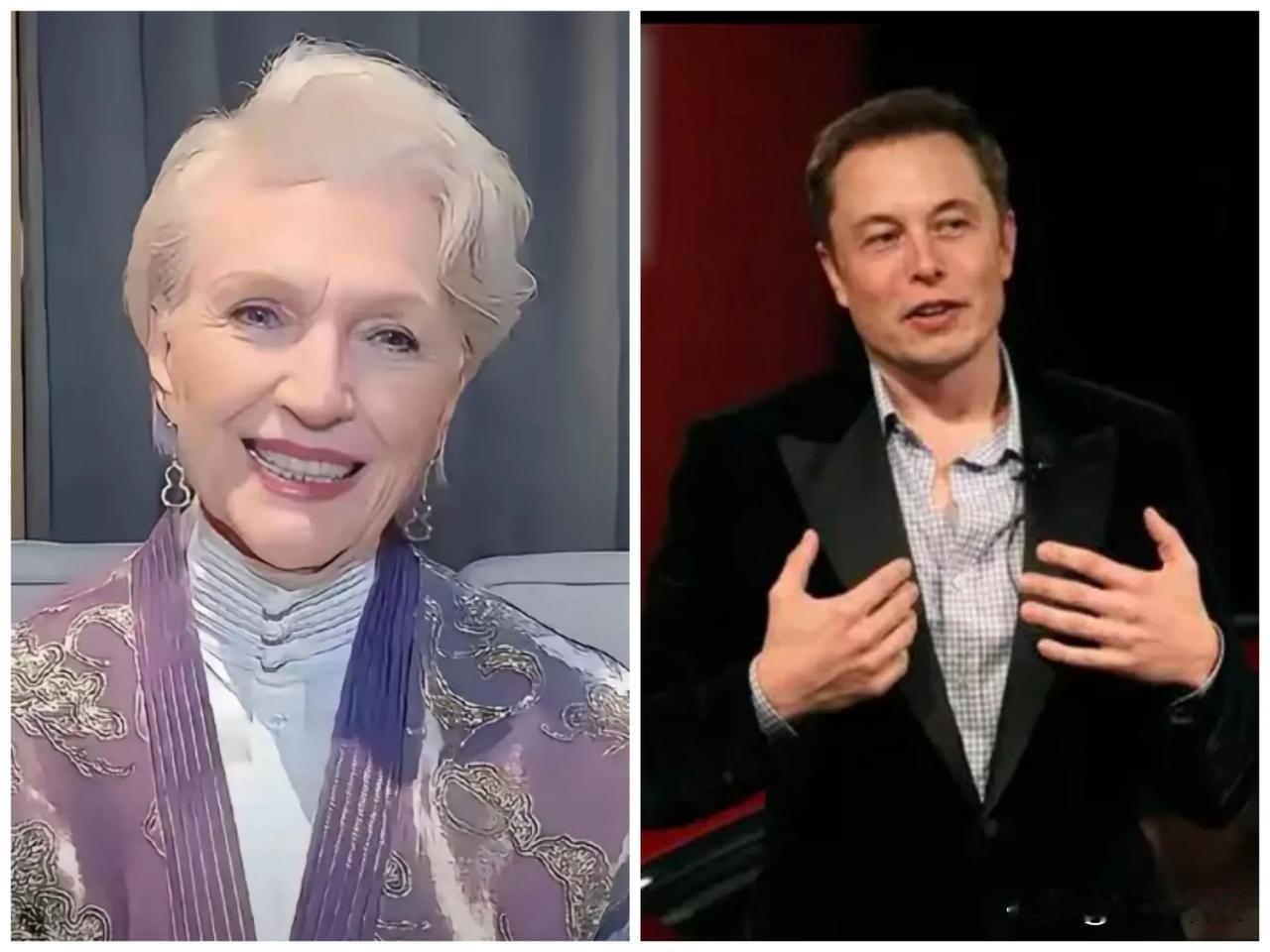 马斯克没回美国，去找妈妈了！马斯克他没晒豪车没秀豪宅，也没站在什么重量级峰会