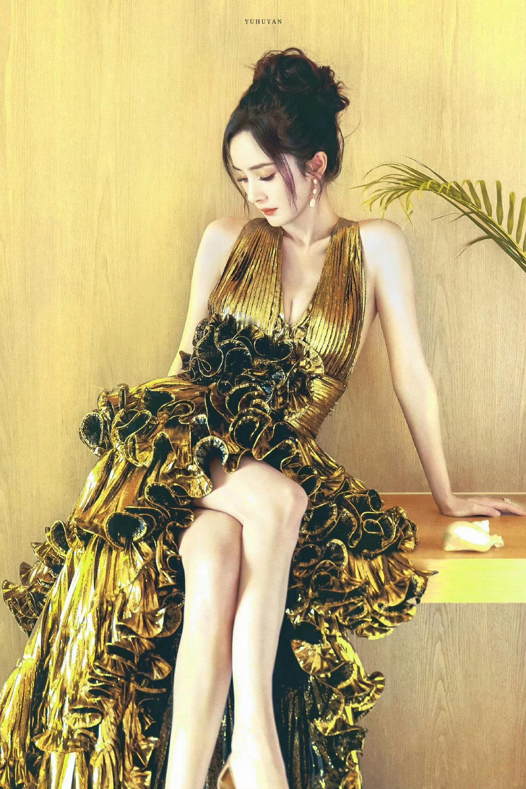 杨幂，金色礼服美图集​​​