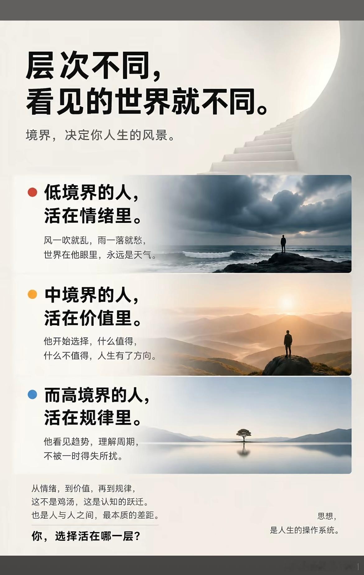 层次不同，看见的世界就不同