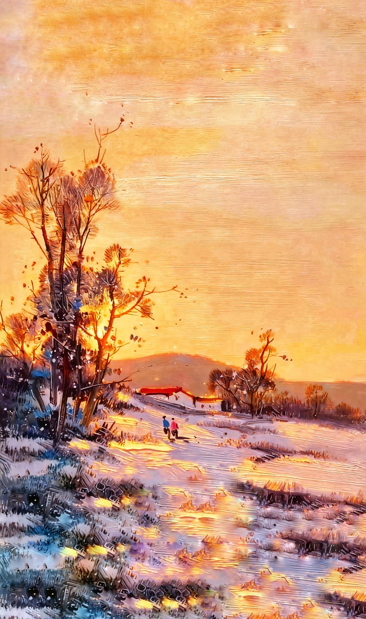 带你走进画中乡愁记忆怀旧情怀AI创作浪潮计划油画