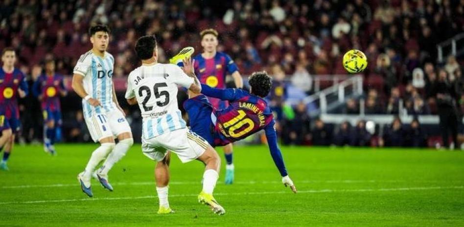 😱亚马尔至今已经进球➕助攻达到100粒，其中包括在巴塞罗那贡献82个进球和为西