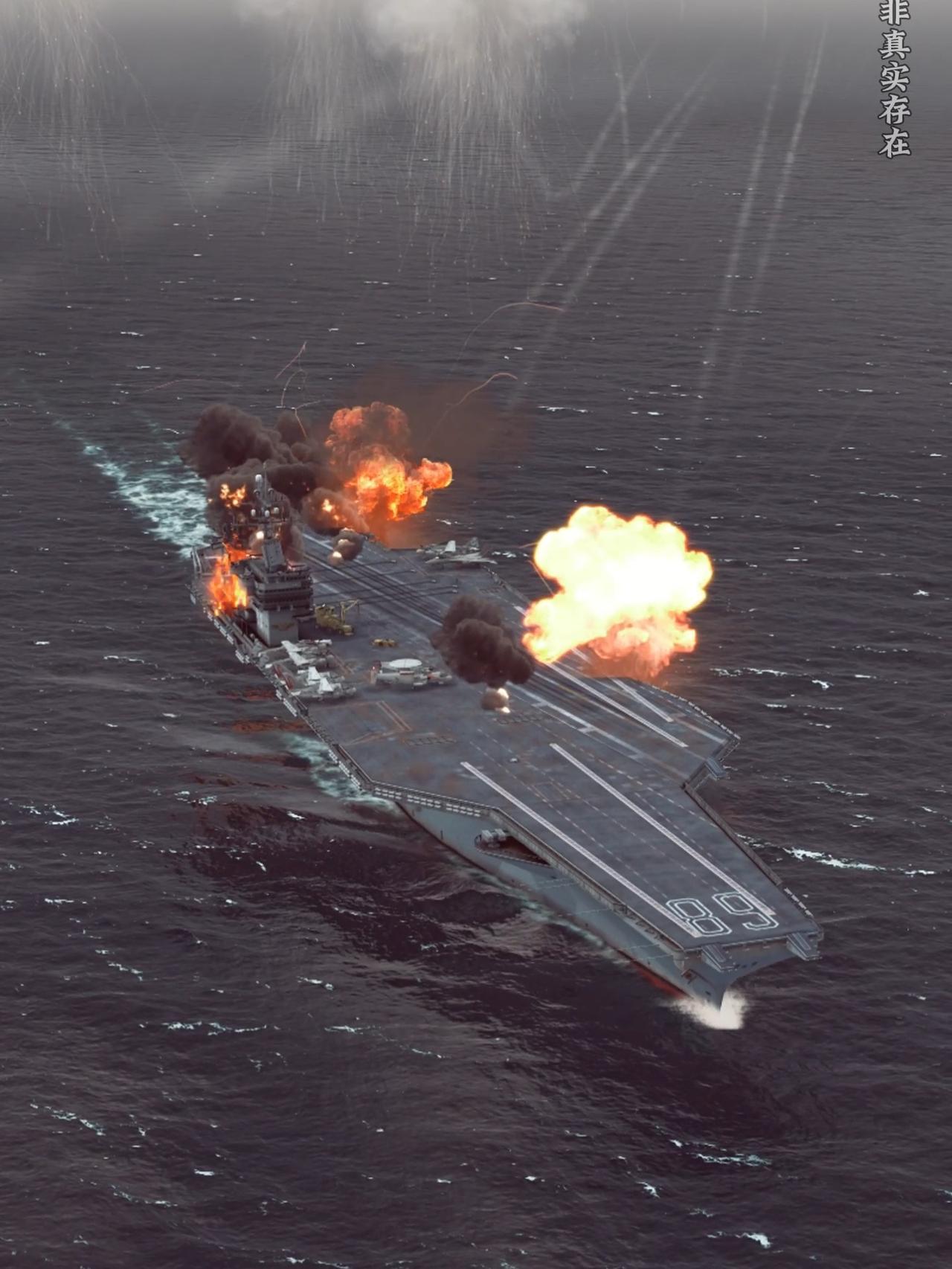 别被爽文骗了！4枚导弹全命中，林肯号会沉吗？伊朗直接朝美军林肯号航母射4枚