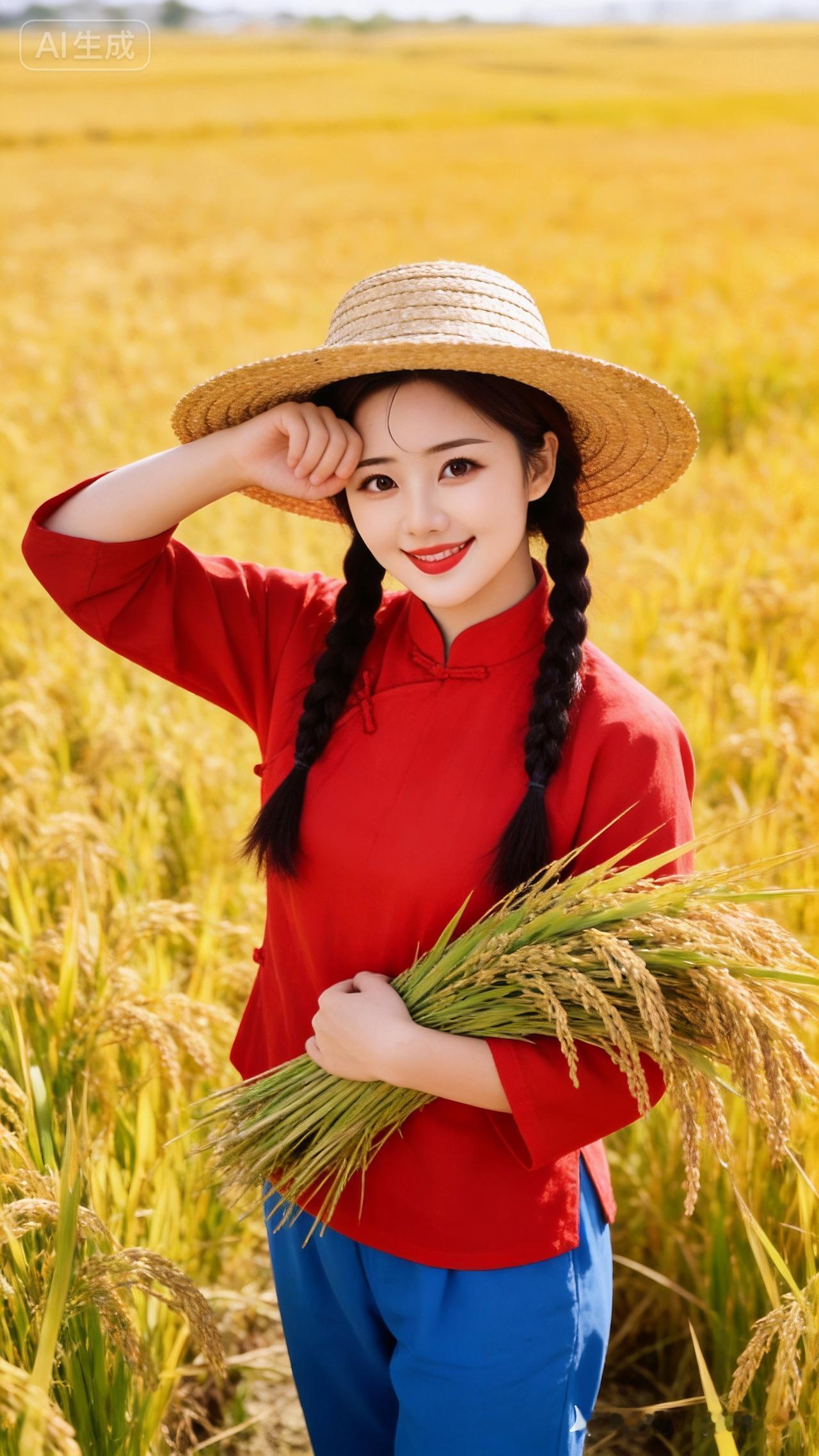 稻花香里说丰年，笑语盈盈处处闻。