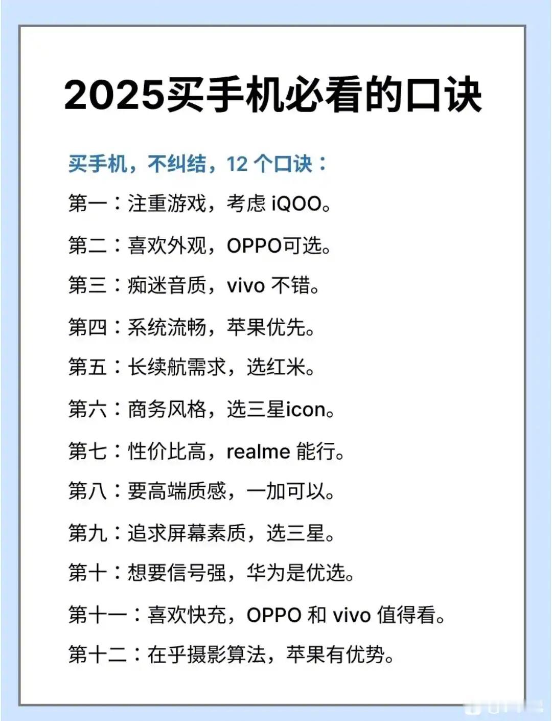 2025买手机必看的秘诀​​​