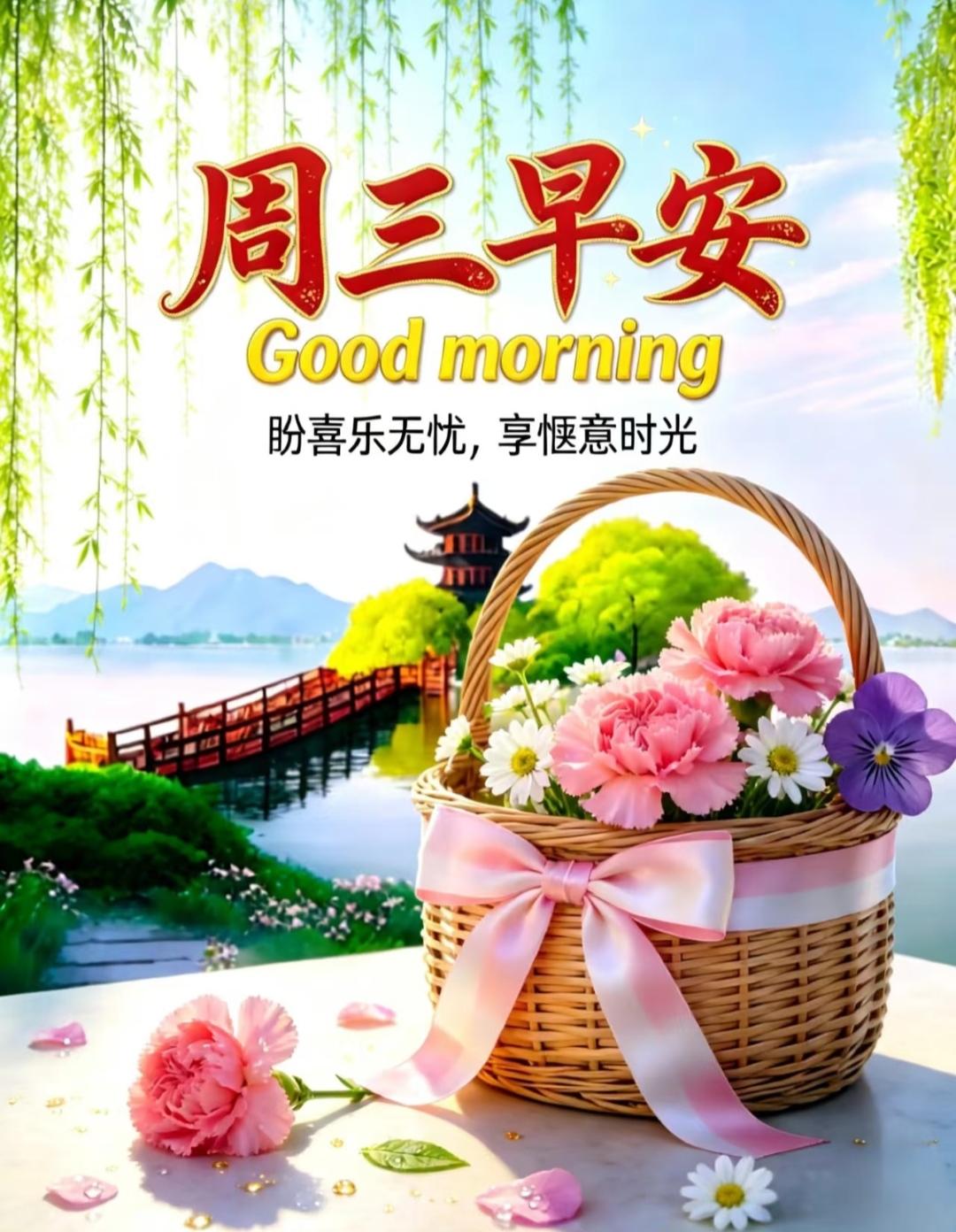 [玫瑰]早上好[玫瑰]岁月静静流转，祝福岁岁如常，愿平安相伴，健康相守，幸