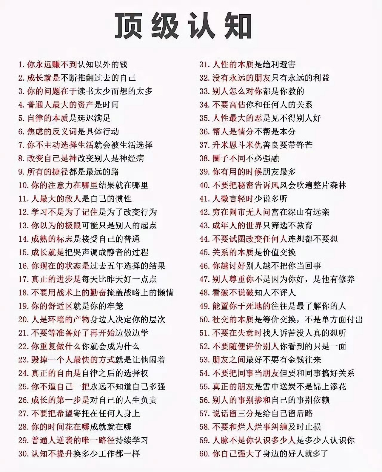 什么才是顶级认知。​​​