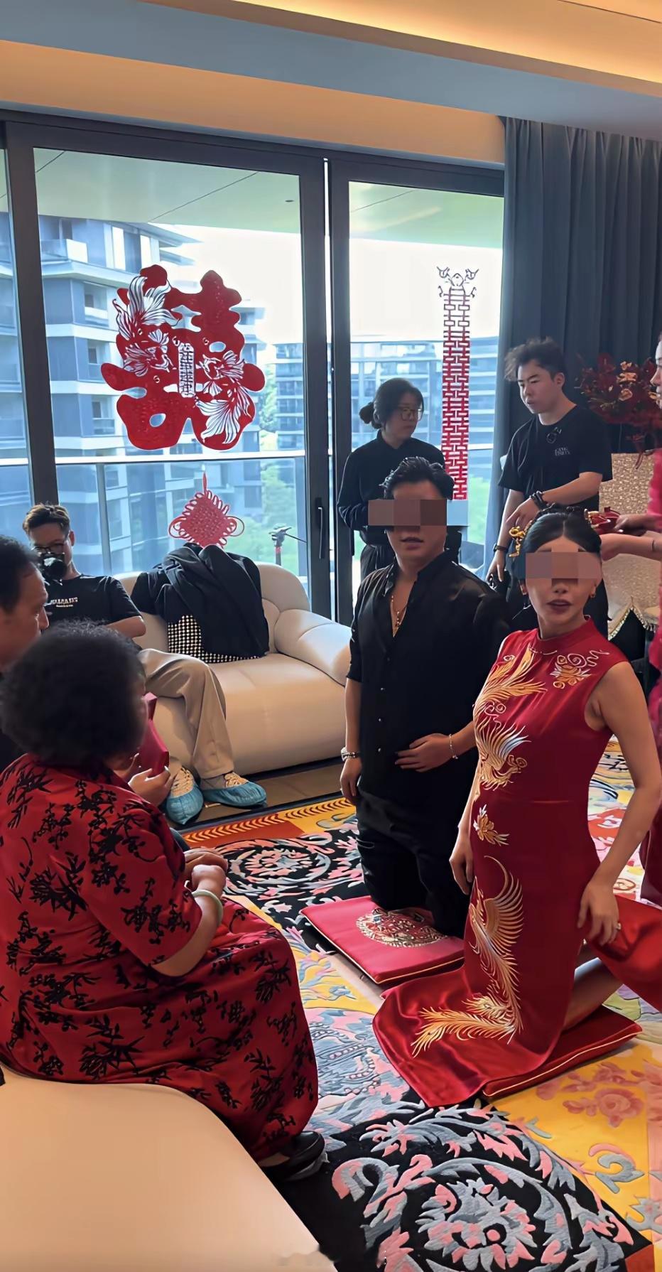 我还以为在拍短剧。。。女方厚嫁。结婚