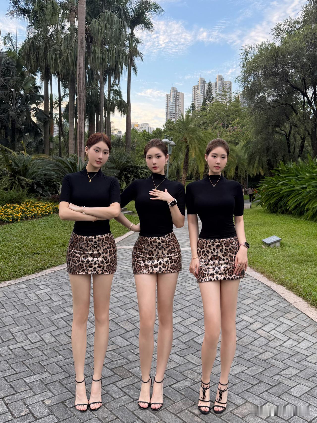 晒图笔记大赛三胞胎姐妹都很漂亮。