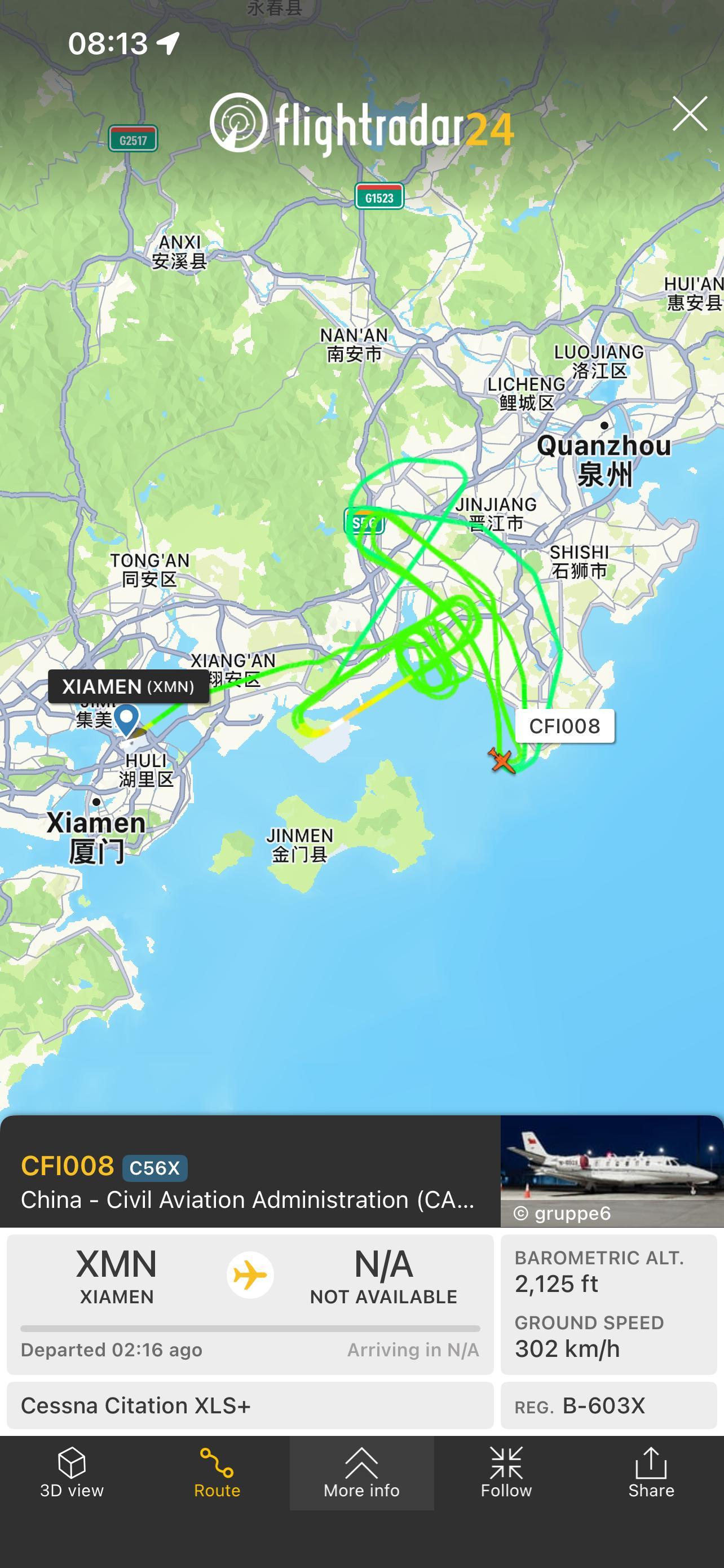 通行线·航空今天上午，厦门翔安机场开始进行飞行校验，这也意味着高崎机场的关闭进
