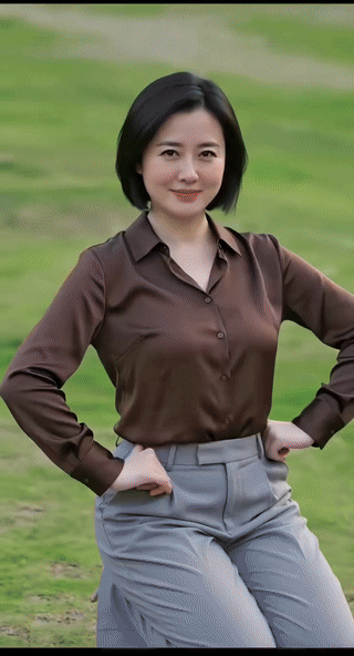 很丰满，很漂亮，很知性，眉宇间又透着成熟女性的妩媚。也完美的演绎了“风韵犹存”内