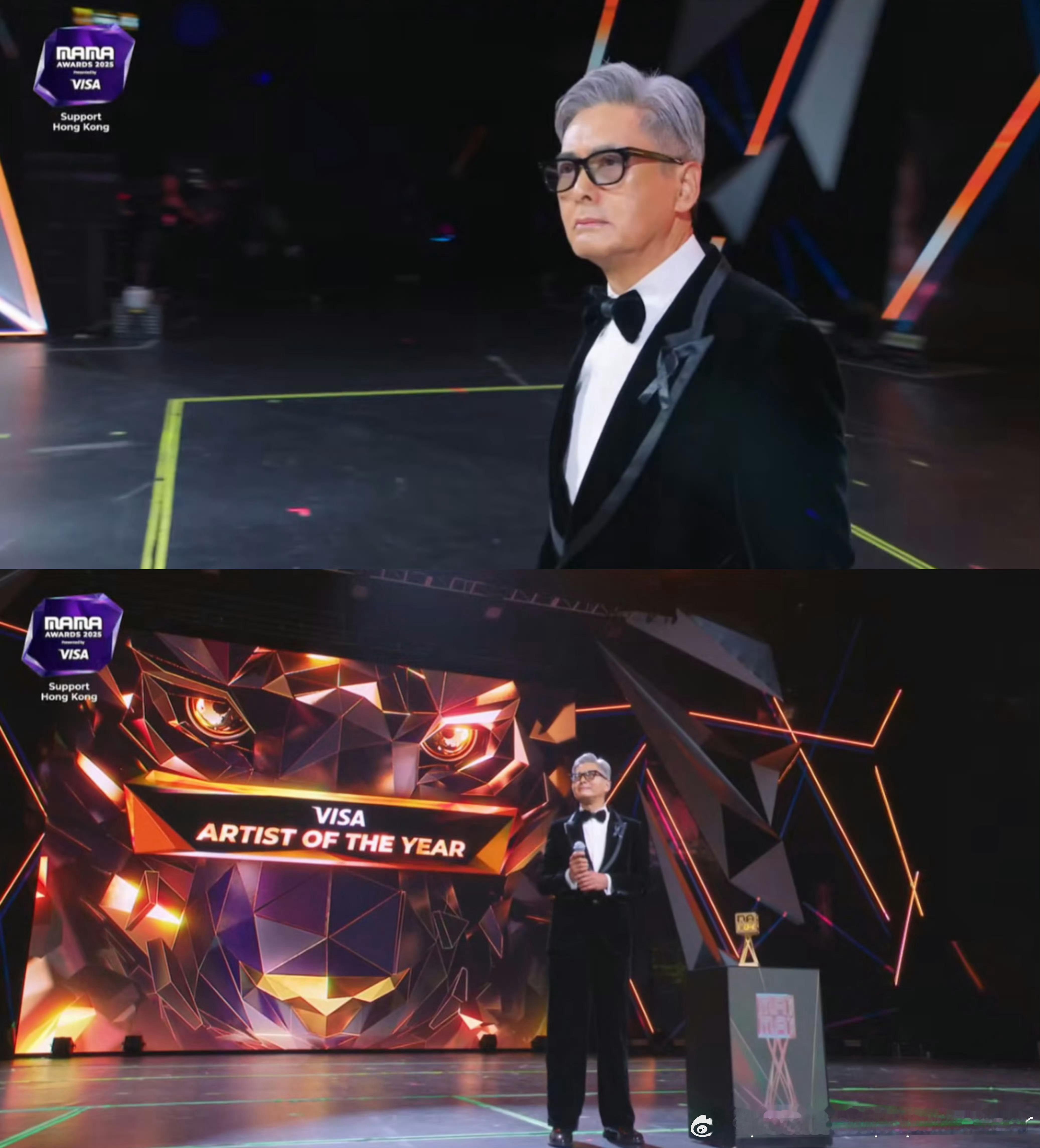 周润发mama出现在mama上还真是没想到，不过只是颁一个奖而已，也是给足了面