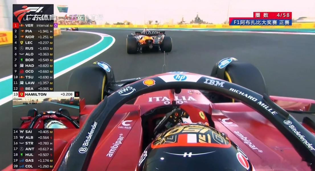 我觉得勒克莱尔会吃定NOR的PUSH隔空看F12025f1阿布扎比大奖赛