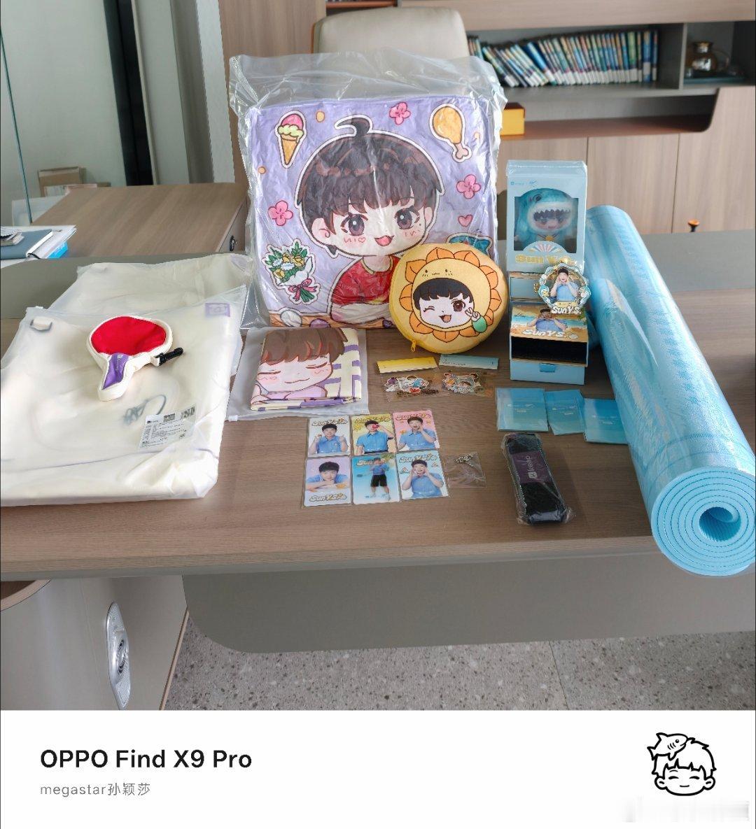 孙颖莎keep品牌代言人收到一套和复数的奖牌