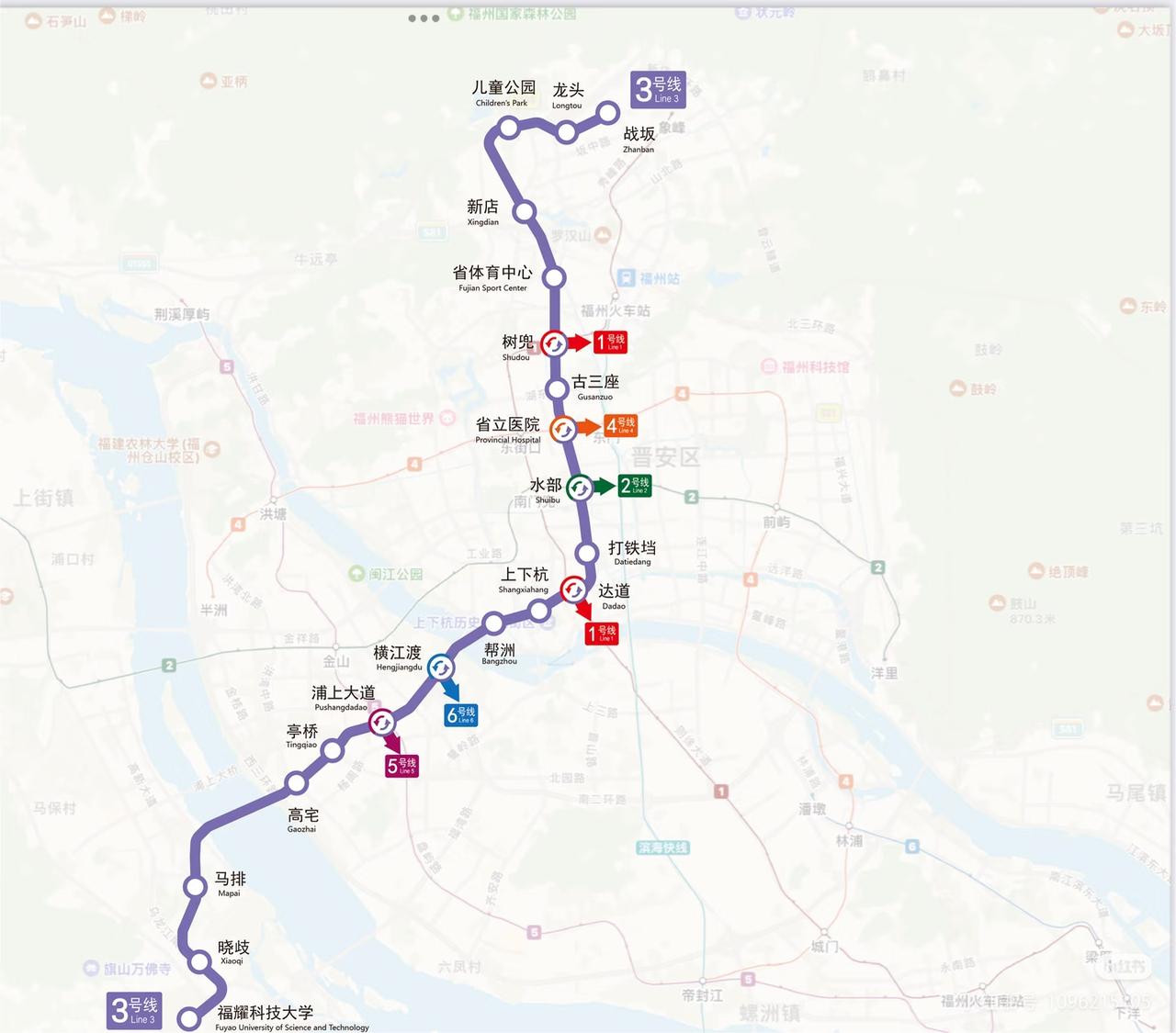 福州地铁3号线线路图[笑着哭]原本规划修到南屿，是指望“曹老板”多投入些资金。不