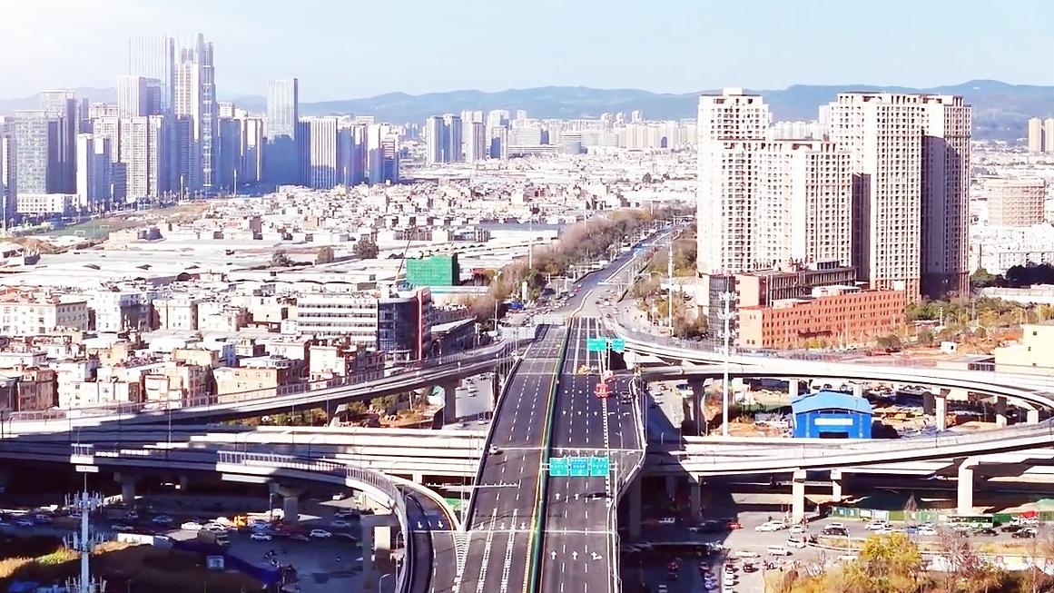 🔥太爽了！昆明广福路昌宏路告别红绿灯，出行直接提速。昆明市区重大利好！广昌立交