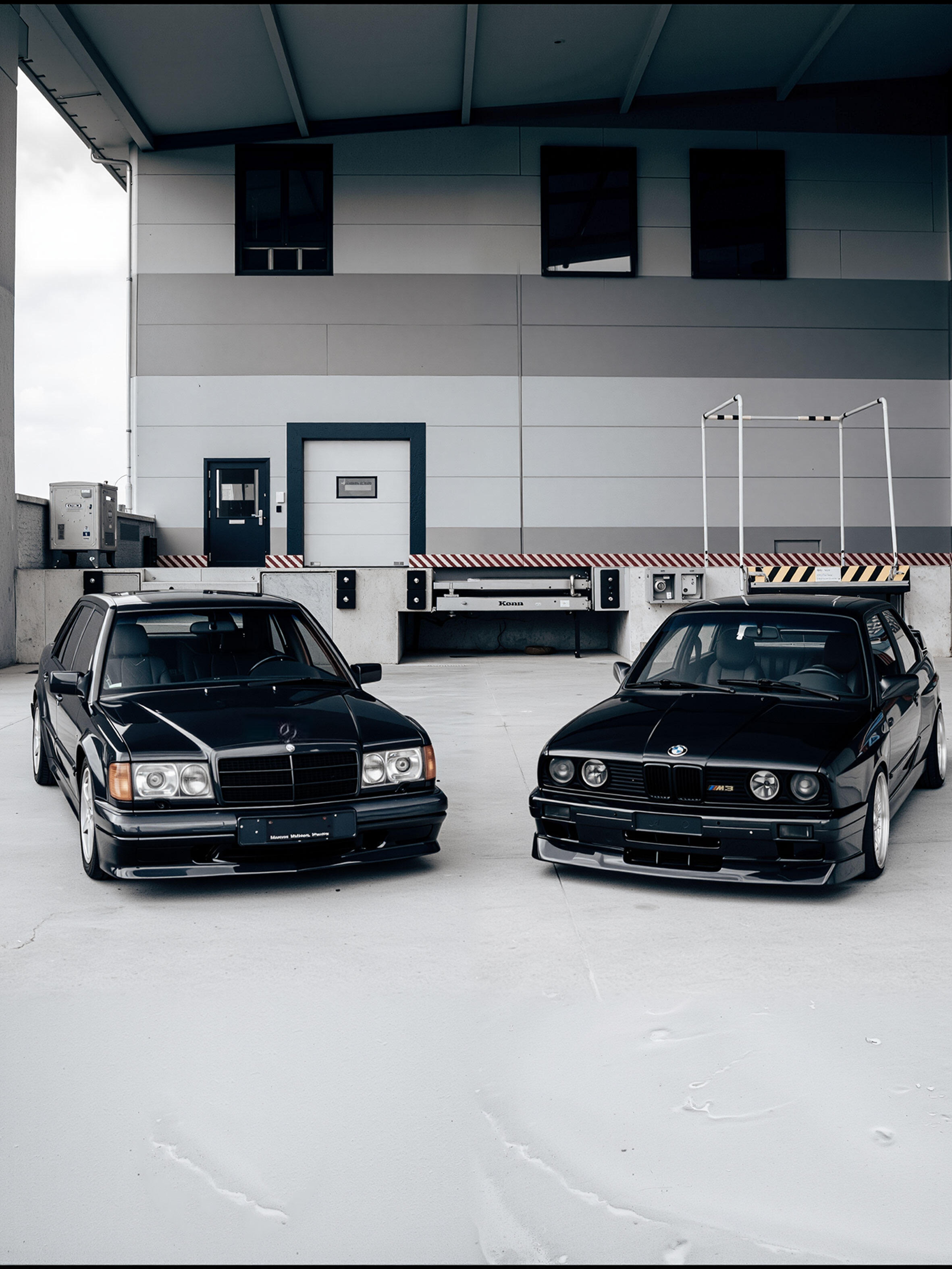 奔驰190E和宝马E30M3经典老车​​​