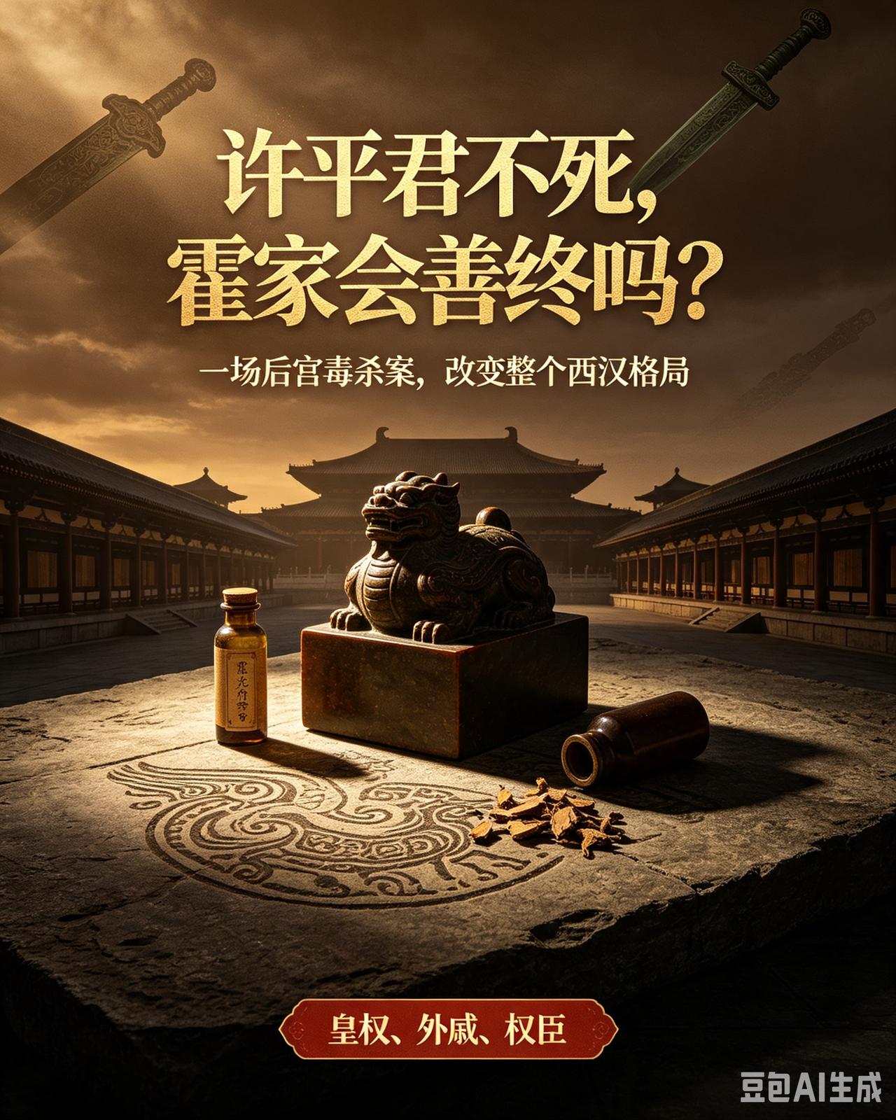 假如霍家没有毒死许平君:结局一:汉宣帝感念霍光的拥立之恩，保全霍