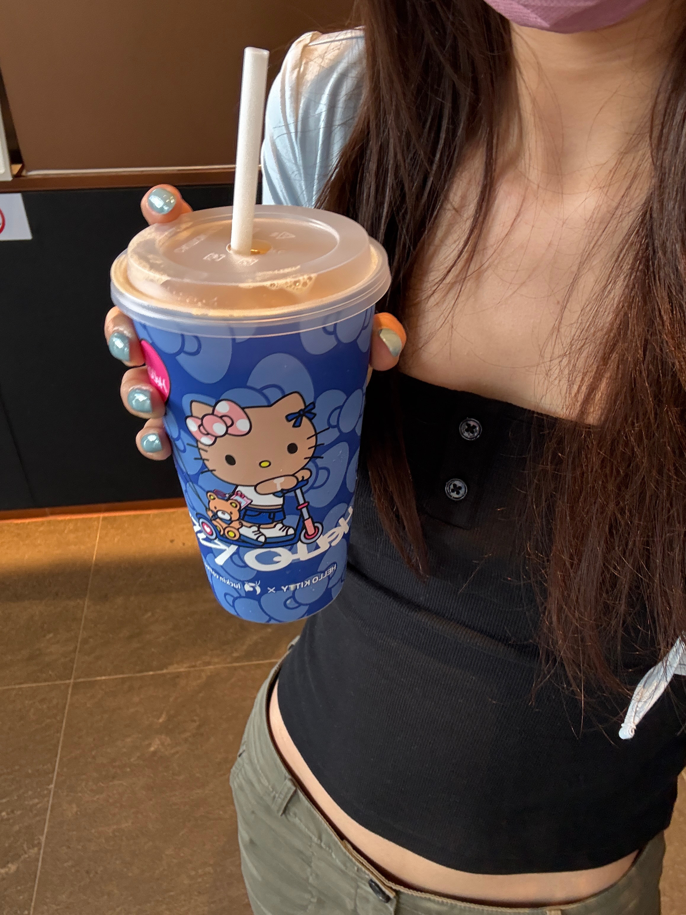 喝了吗好可爱耶