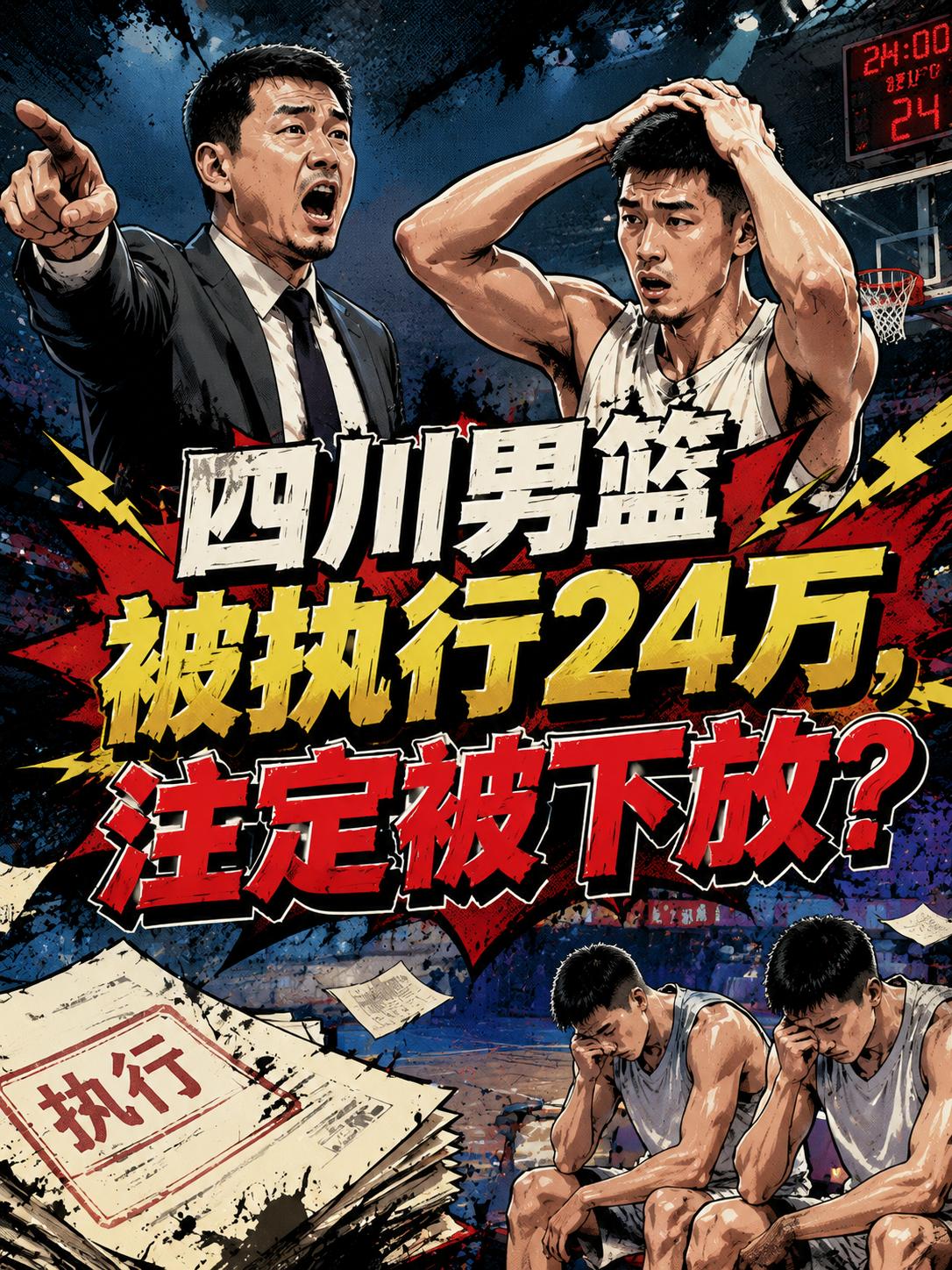 媒体人透露：四川队被法院强制执行，执行的金额为24.5981万元，看来这支球队的