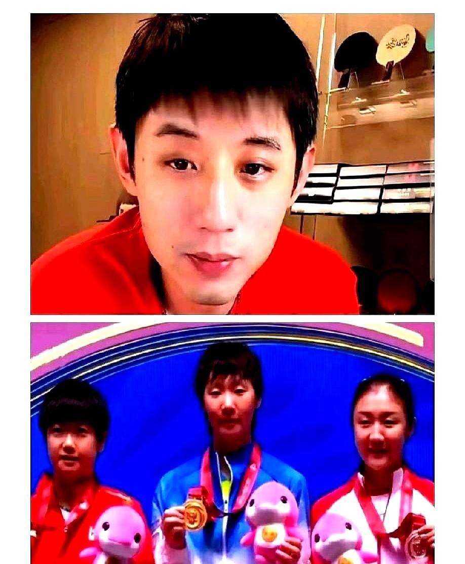 决胜局9:9，孙颖莎手紧了。这球真的太关键了。张继科赛前就说，她俩打就是“比